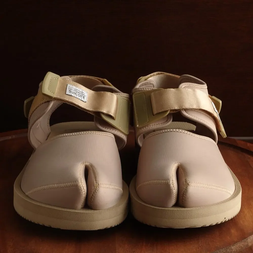 Suicoke Sandals Mens Size 12 Beige BITA-V Sport Split Toe Vibram Casual Shoes